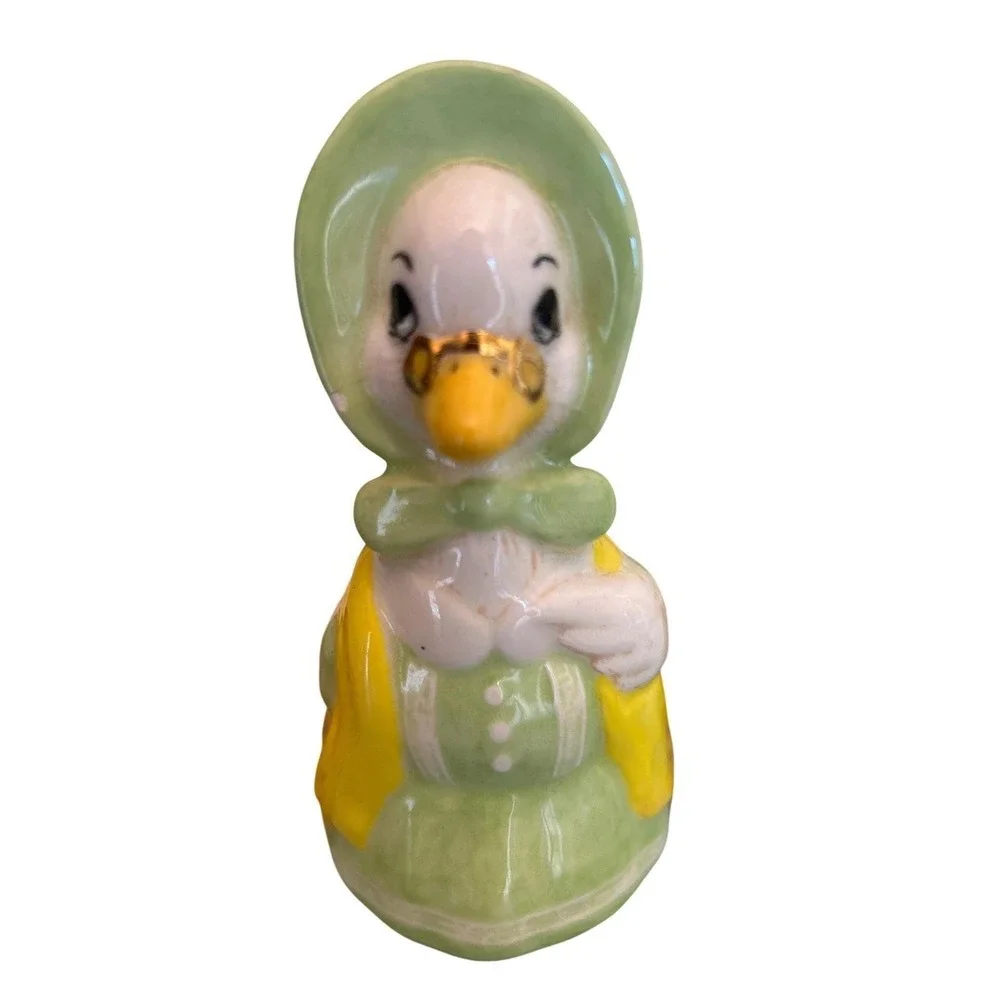 Vintage‎ Scioto Ceramic Duck Goose Spoon Rest Salt Pepper Shakers Hand Painted